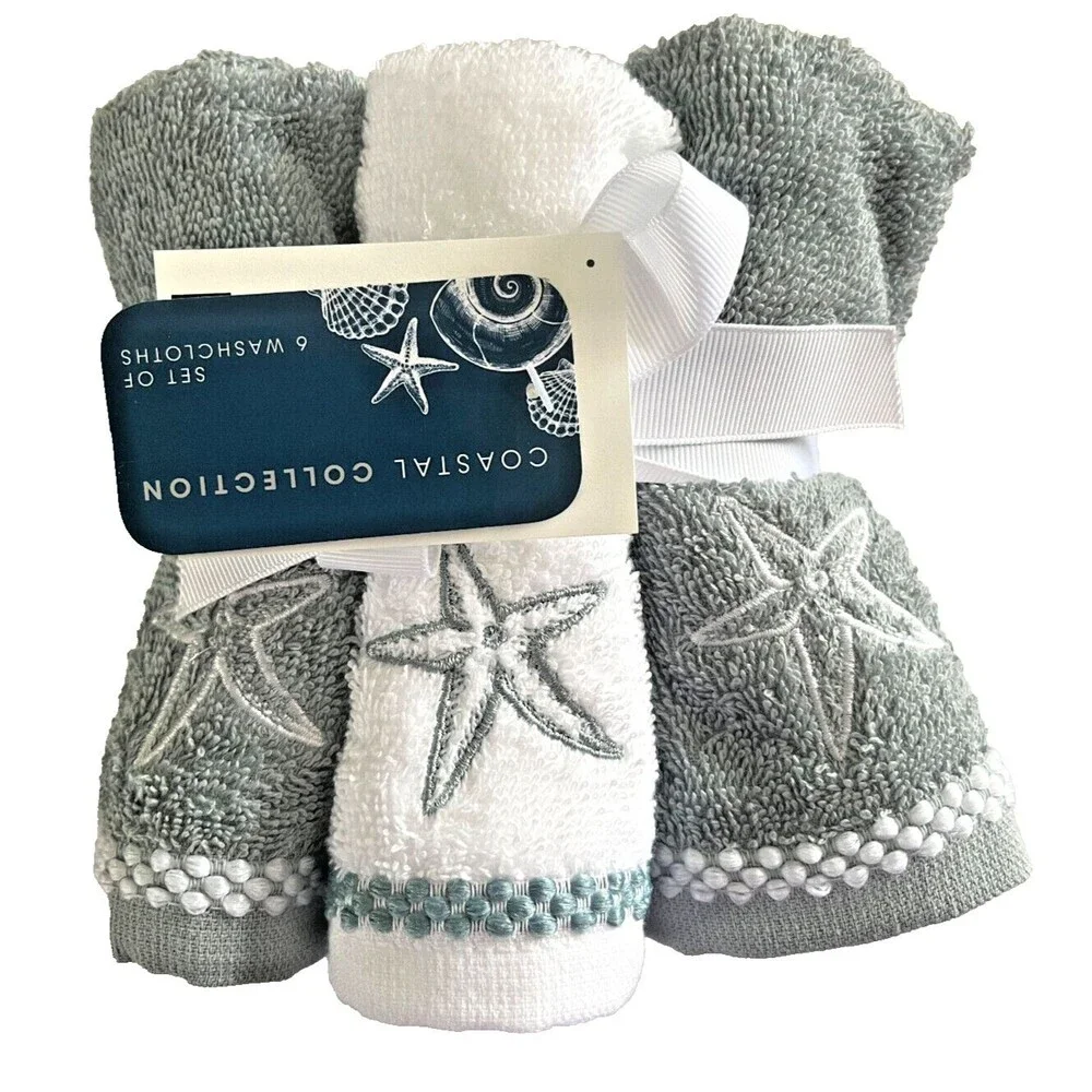 Coastal Collection Facecloths 12x12